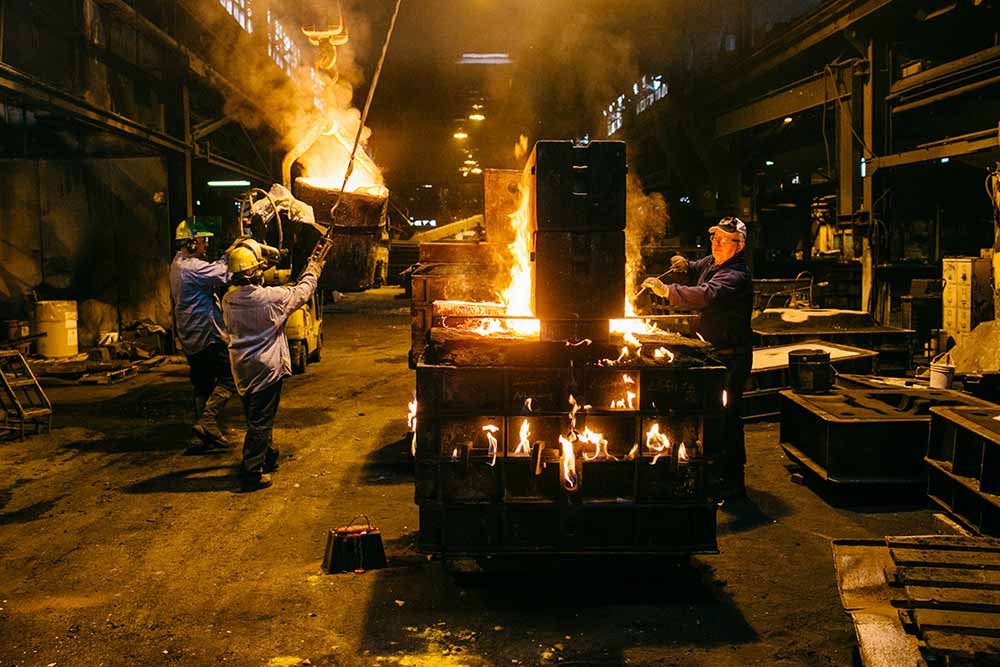 Sand Casting Drive Pulleys for Elevator Construction